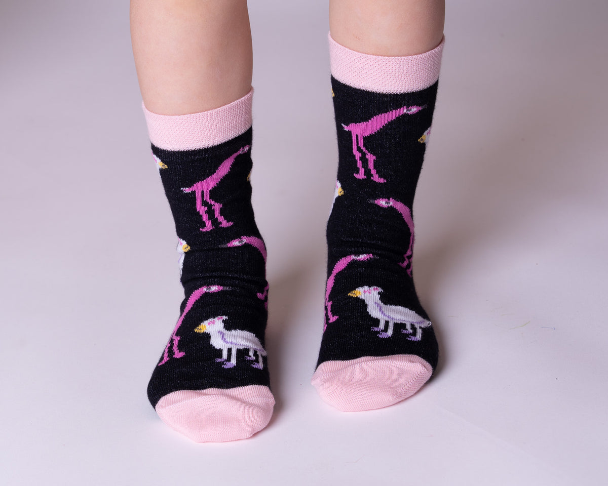 Kindersocken 3er Set – Mäuse, Pinguine & Flamamingo