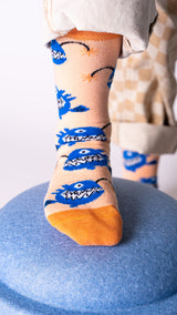 Kindersocken 3er Set – Hoppel, Frösche & Anglerfisch