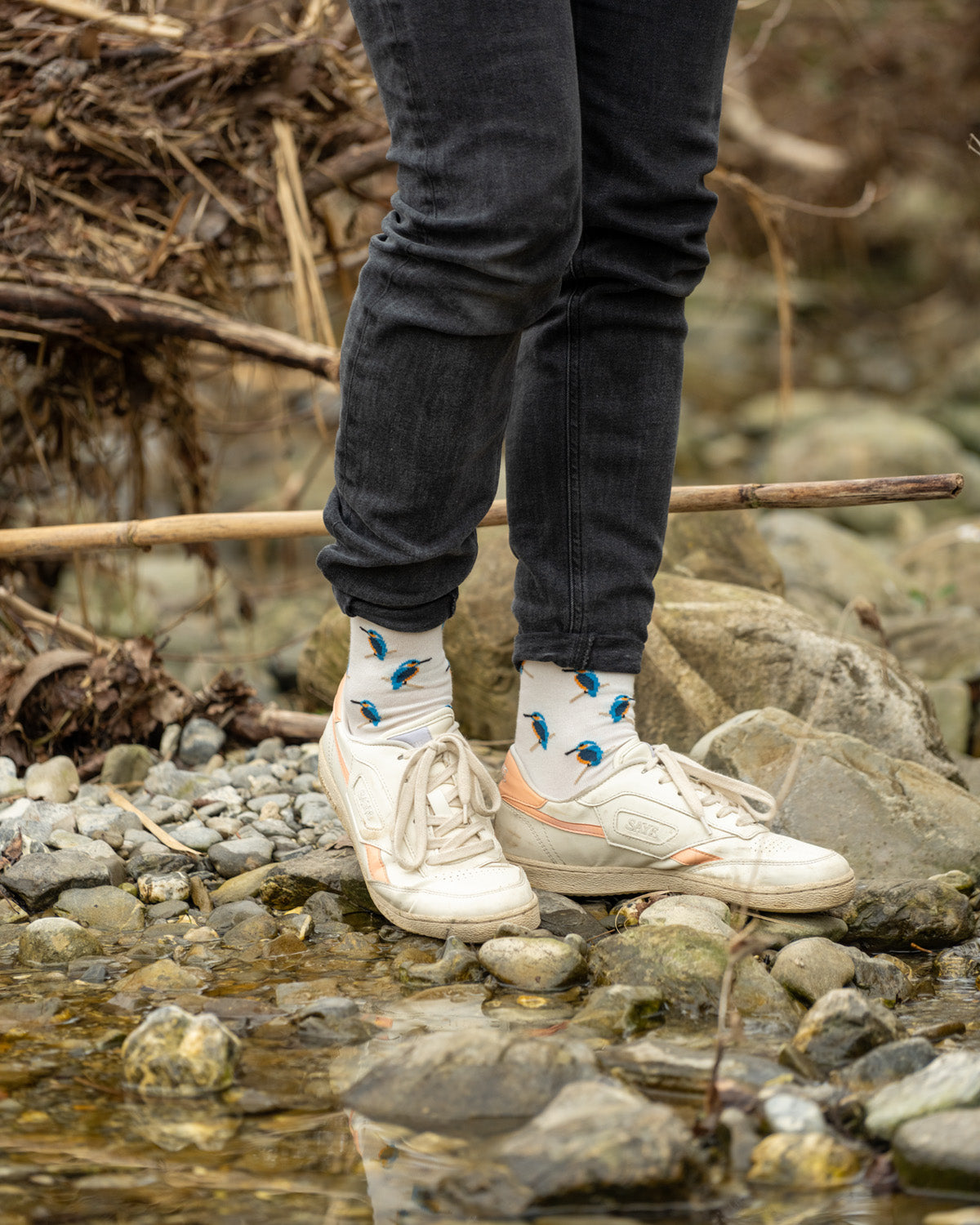 Socken Eisvogel