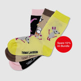 Kindersocken 3er Set – Mäuse, Pinguine & Flamamingo